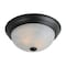 Designers Fountain 11in Small 2-Light Oil Rubbed Bronze Ceiling Light Flush Mount 1257S-ORB-AL - alternate 1